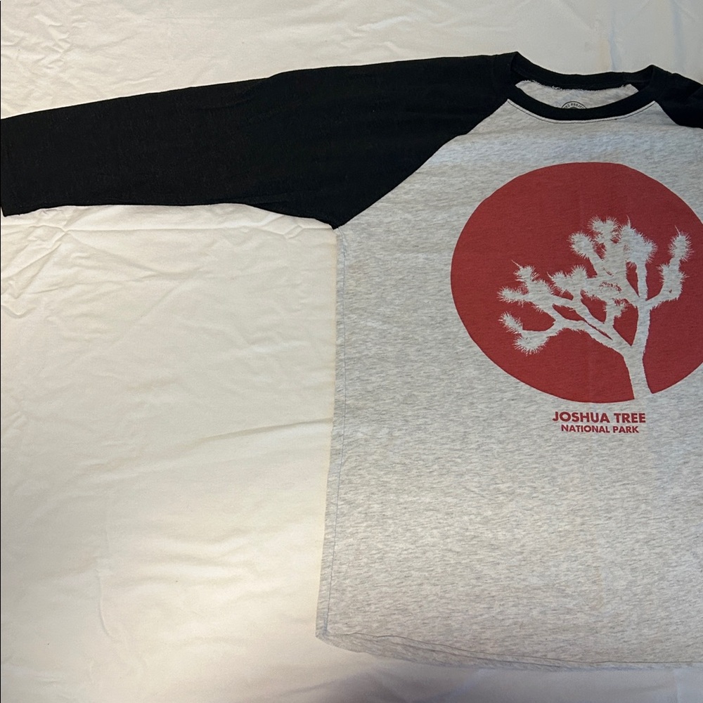 Parks Project Black and Gray Raglan Tee with Red Graphic - Picture 5 of 5
